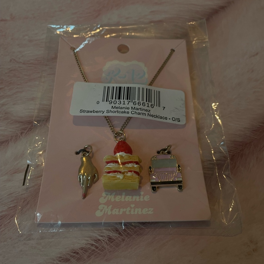 Melanie Martinez Strawberry Shortcake Charm Necklace